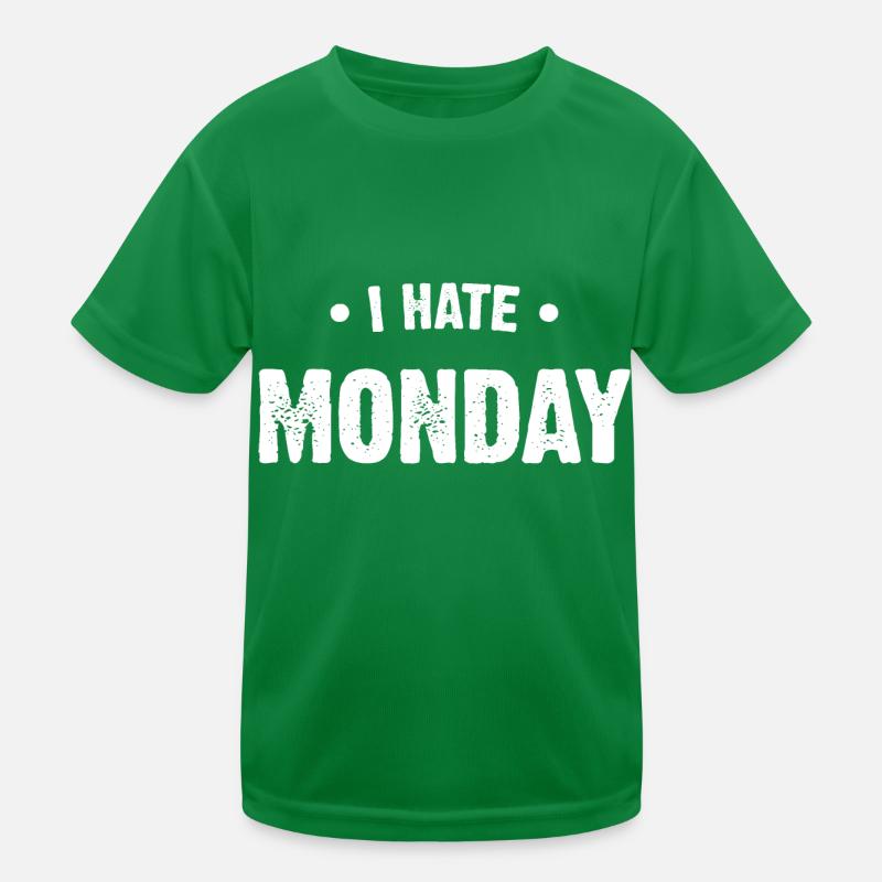 I hate monday T-shirt sport Enfant