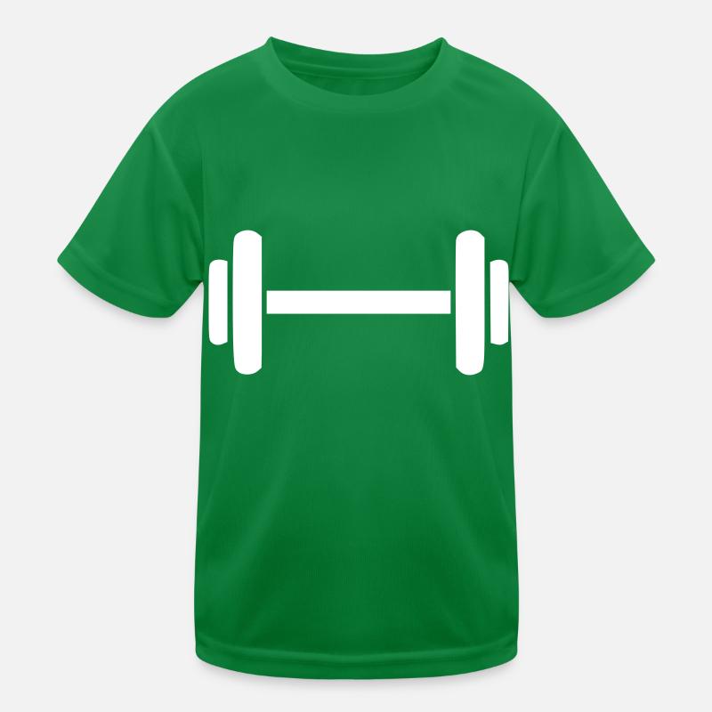 Strength Training Dumbbell Icon Minimal Icon Vector Kids Functional T-Shirt