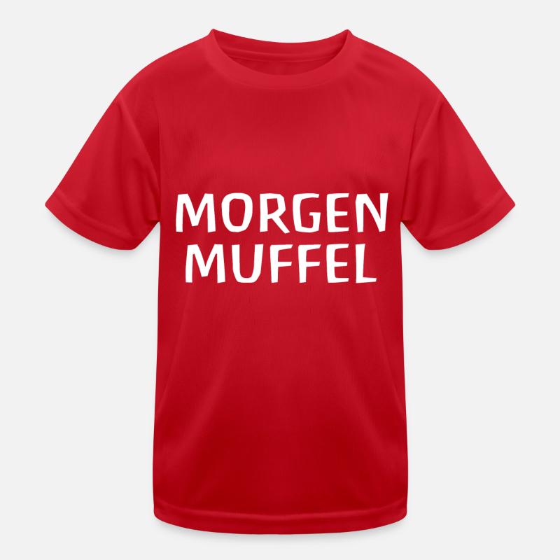 Morgenmuffel Kinder Funktions-T-Shirt