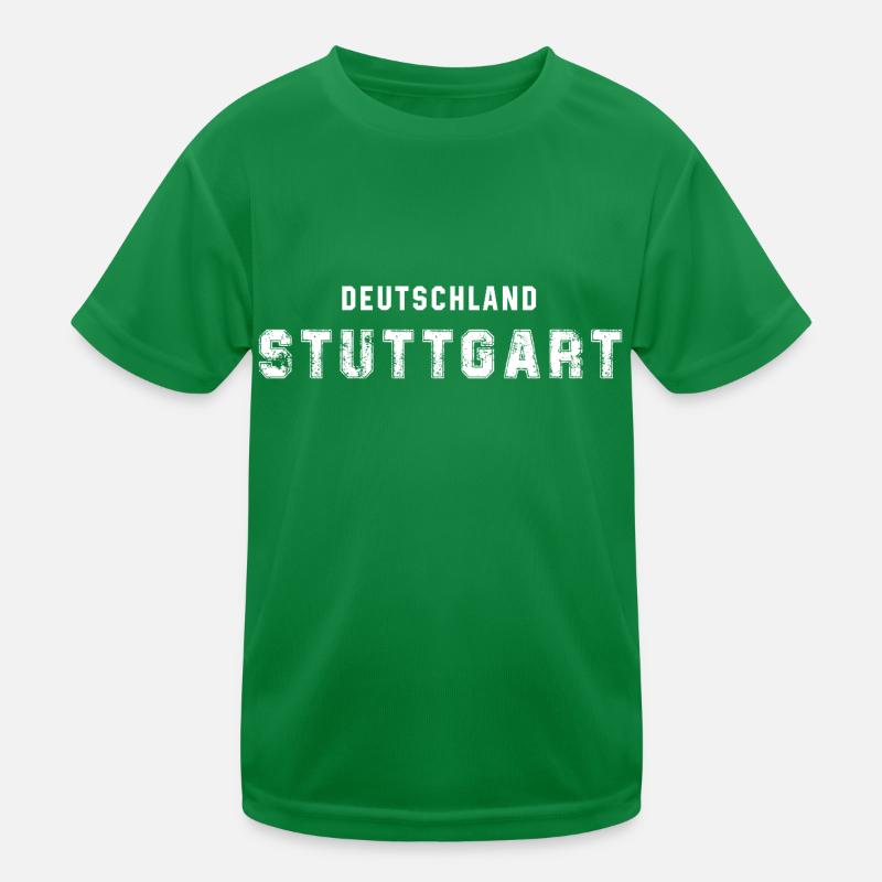 Germany Stuttgart - Urban Text Design Kids Functional T-Shirt
