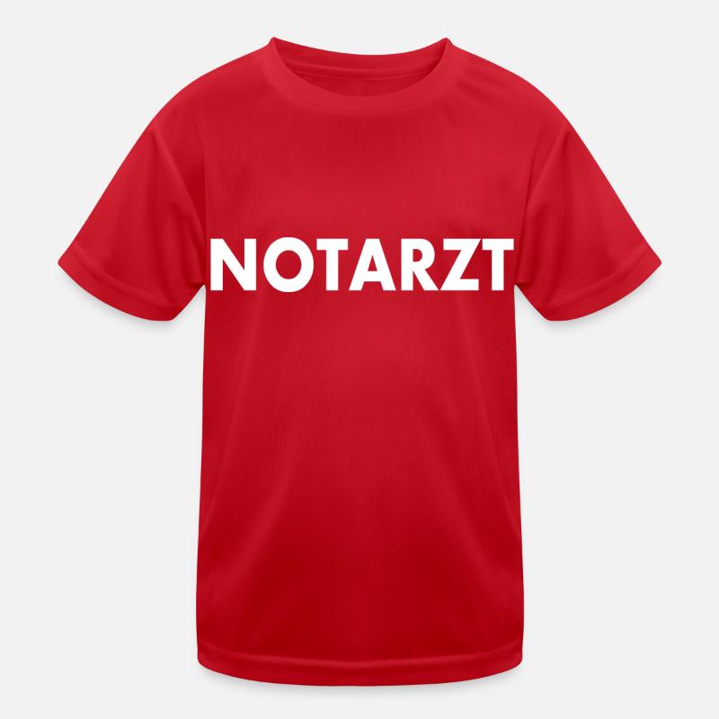 Notarzt Kinder Funktions-T-Shirt