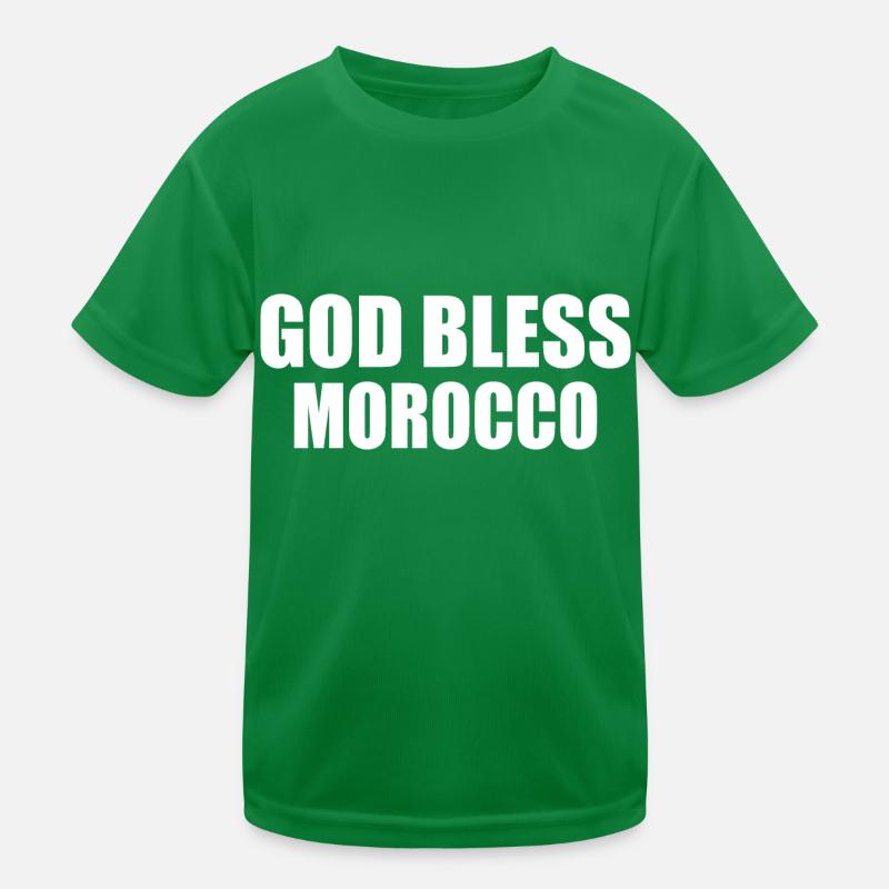 God bless morocco maroc T-shirt sport Enfant