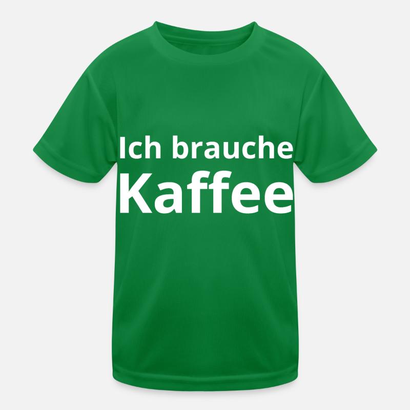 Kaffee Kinder Funktions-T-Shirt