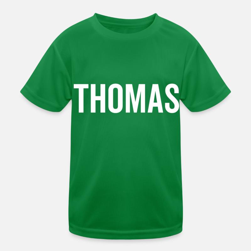 Thomas Custom Name Schriftart Text Geburtstag Kinder Funktions-T-Shirt
