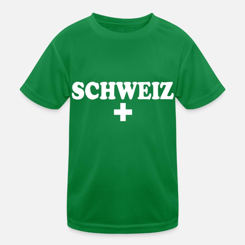 Schweiz Kinder Funktions-T-Shirt