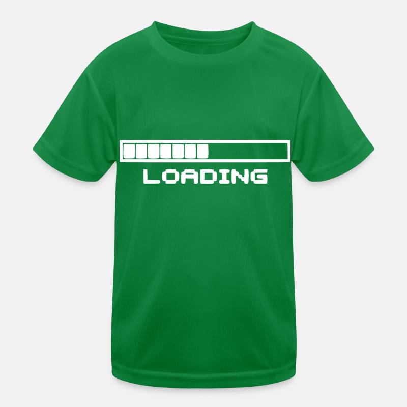 Loading bar white Kids Functional T-Shirt