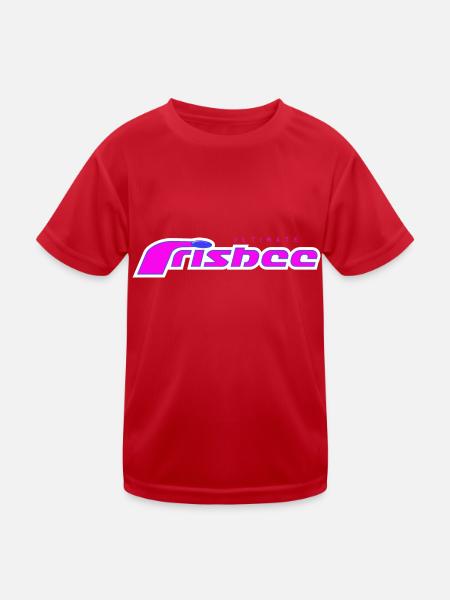 ultimate frisbee purple - Kinder Funktions-T-Shirt - Rot - Vorne