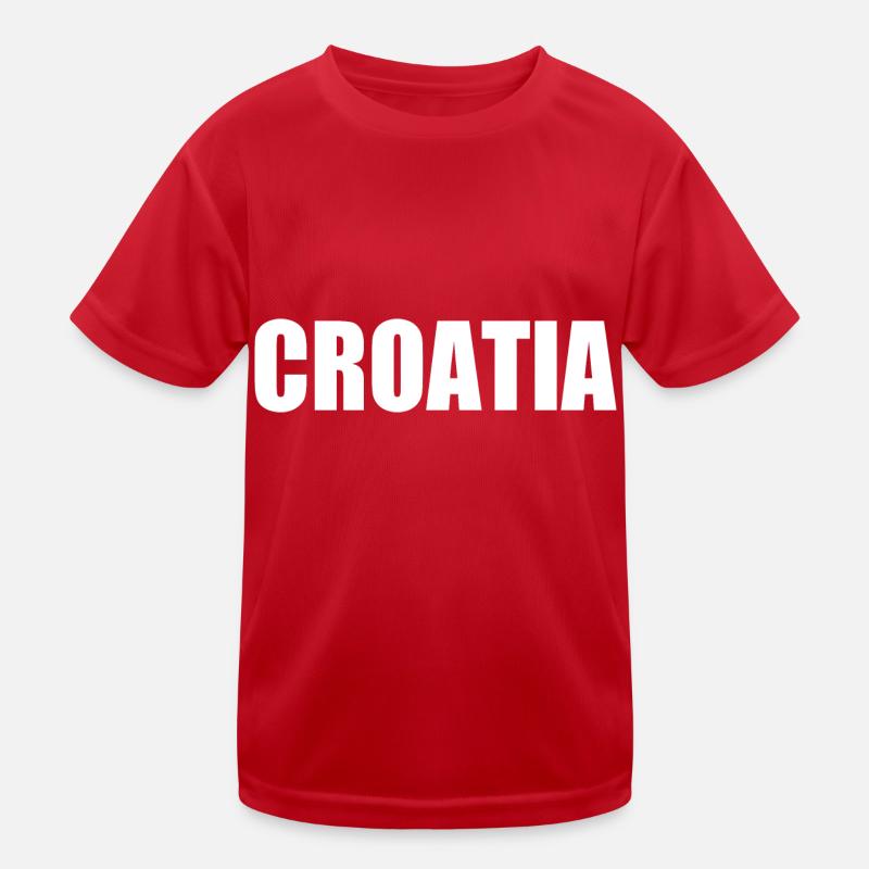 Croatia Kids Functional T-Shirt
