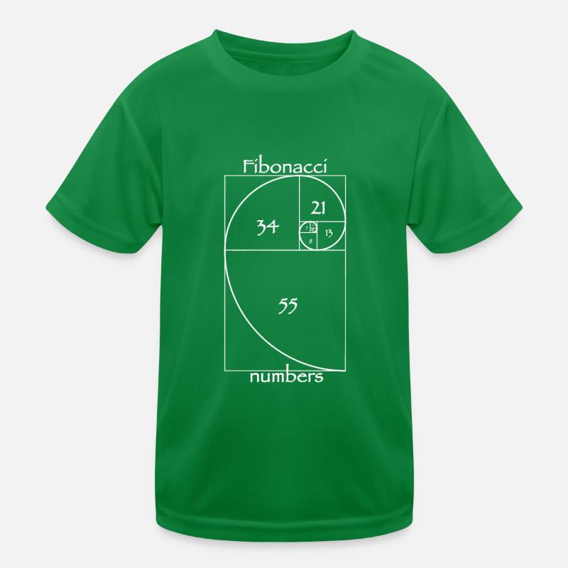 Fibonacci numbers Kids Functional T-Shirt