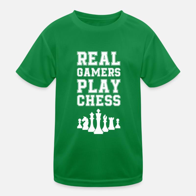 Scacchi Pezzi Scacchi Maglietta sportiva per bambini