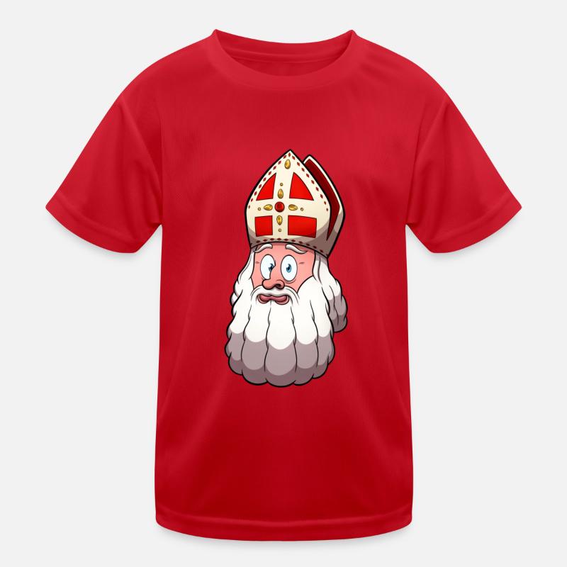 Visage de Saint Nicolas T-shirt sport Enfant