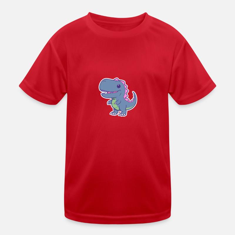Süßer Dino T-rex Kinder Funktions-T-Shirt