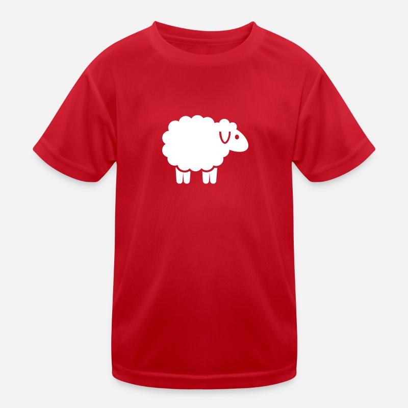 Schaf Kinder Funktions-T-Shirt