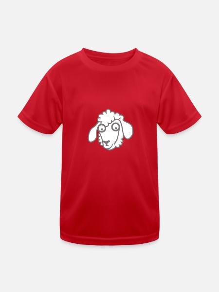 Schafe Schafe schaf oveja pecora2 - Kinder Funktions-T-Shirt - Rot