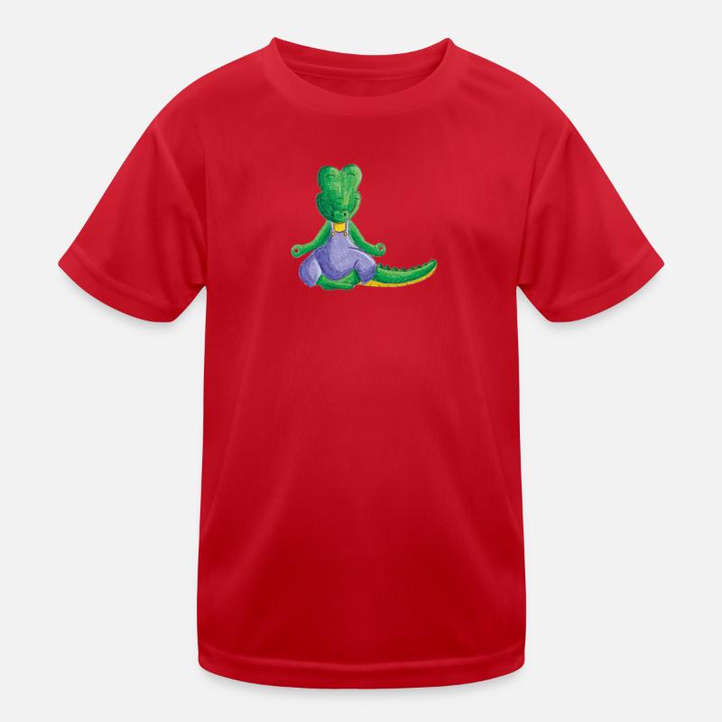 Crocodile méditant T-shirt sport Enfant