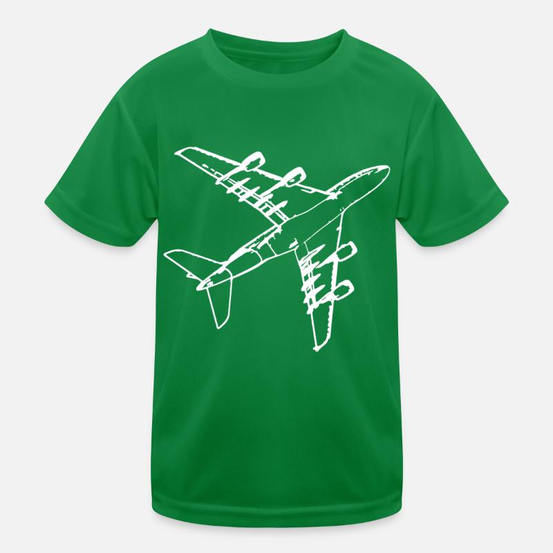 Flugzeug Kinder Funktions-T-Shirt