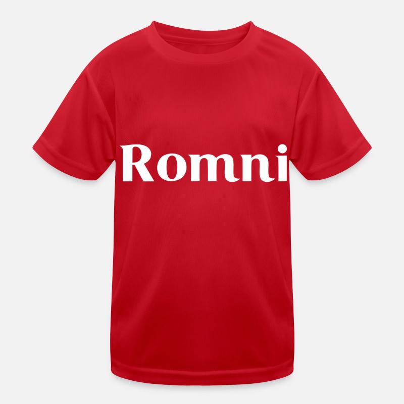 Romni - White Writing Kids Functional T-Shirt