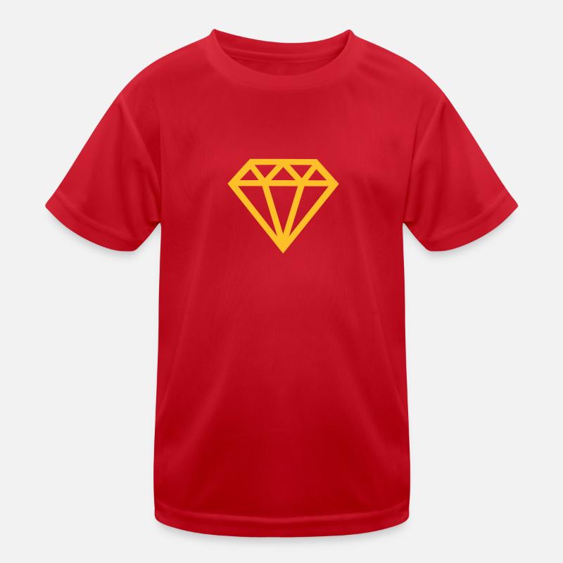 Diamant Kinder Funktions-T-Shirt
