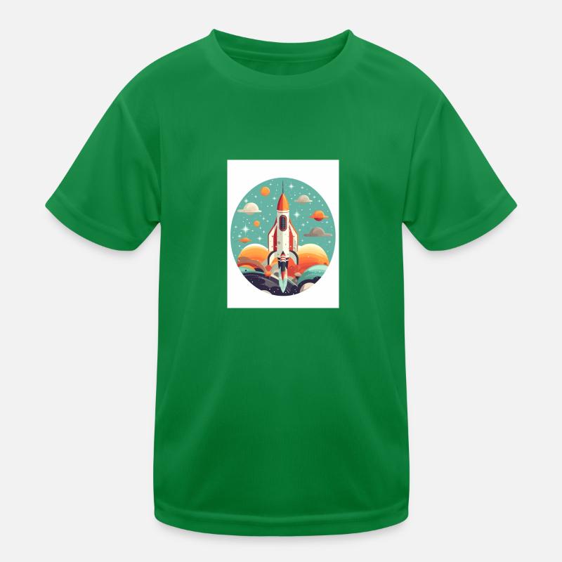 Rocket Launch Kinder Funktions-T-Shirt