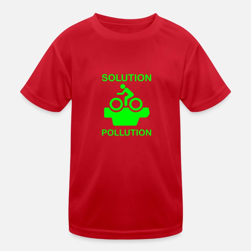 Environmentally friendly cyclist solution :-) Kids Functional T-Shirt