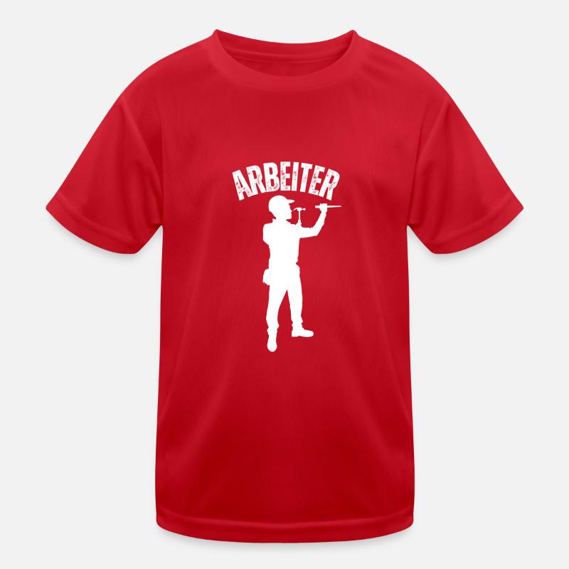 Arbeiter Kinder Funktions-T-Shirt