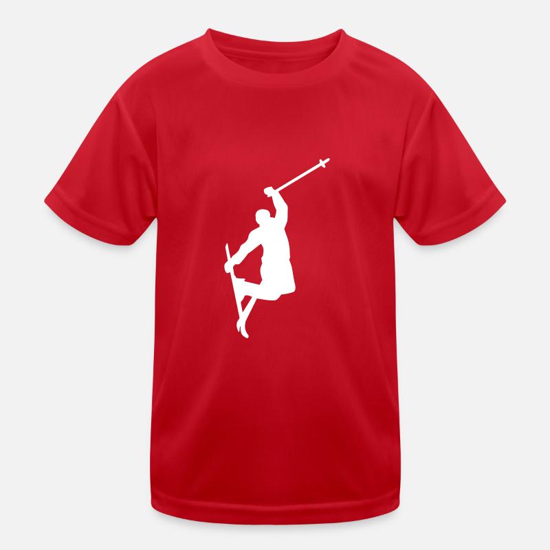 Ski Kinder Funktions-T-Shirt