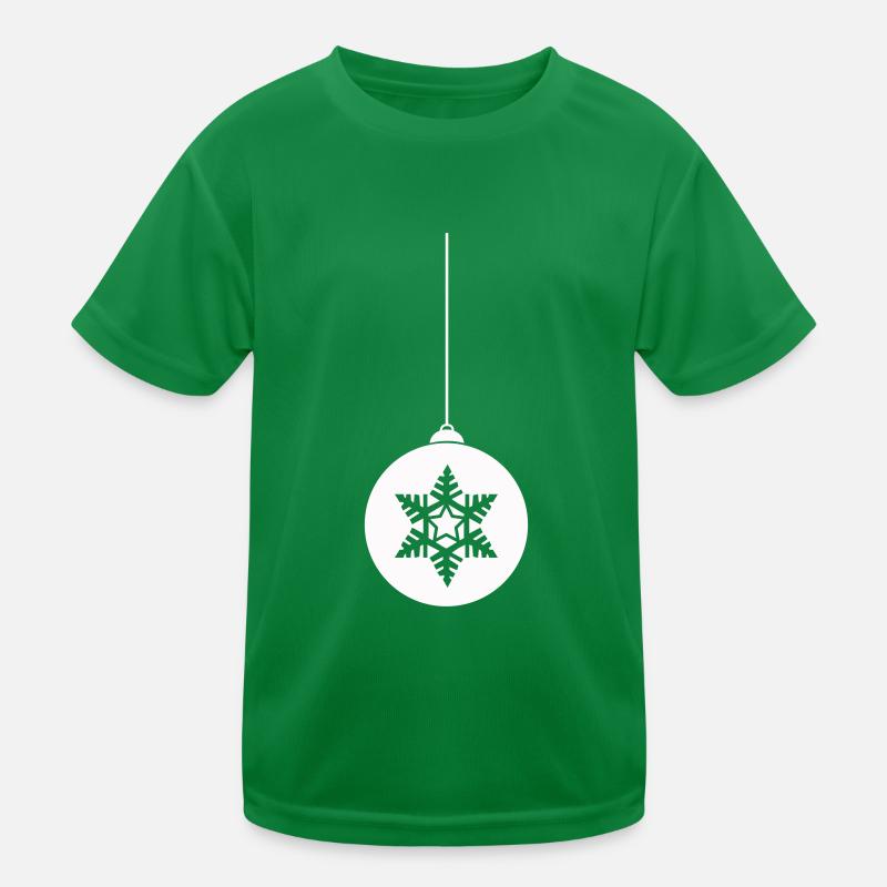 Boule de Noël Étoile Noël T-shirt sport Enfant