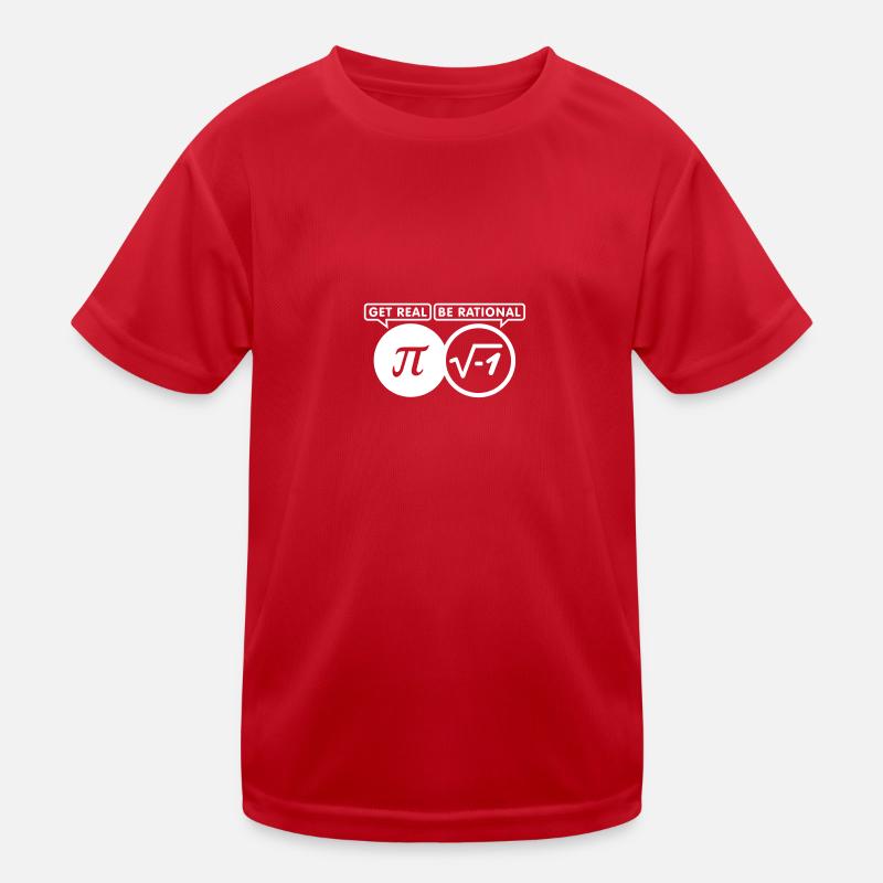 get real - be rational (1c) - Kinder Funktions-T-Shirt - Rot