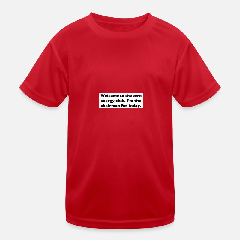 Null Energie Kinder Funktions-T-Shirt