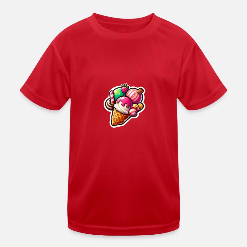 Eis Lecker Kinder Funktions-T-Shirt
