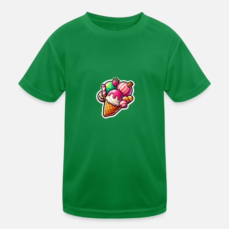 Eis Lecker Kinder Funktions-T-Shirt