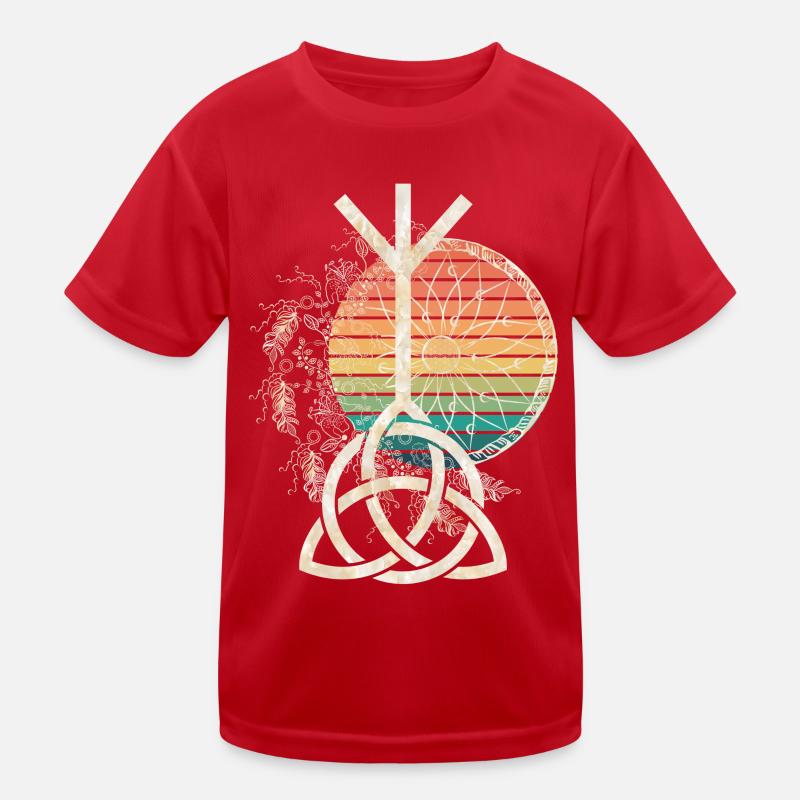 HIPPIE Mandala avec CELTIC KNOT Triquetta T-shirt sport Enfant