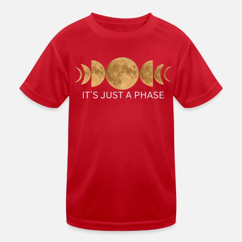 It's just a Phase - Moon Phases Design Kids Functional T-Shirt