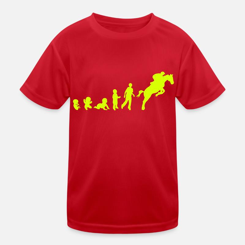 evolution equitation cheval9 obstacle sa T-shirt sport Enfant