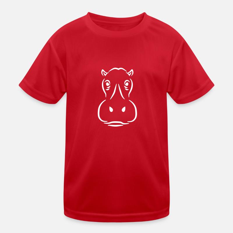 Nilpferd Kinder Funktions-T-Shirt