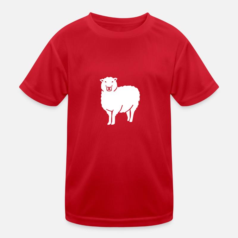 Schaf Kinder Funktions-T-Shirt
