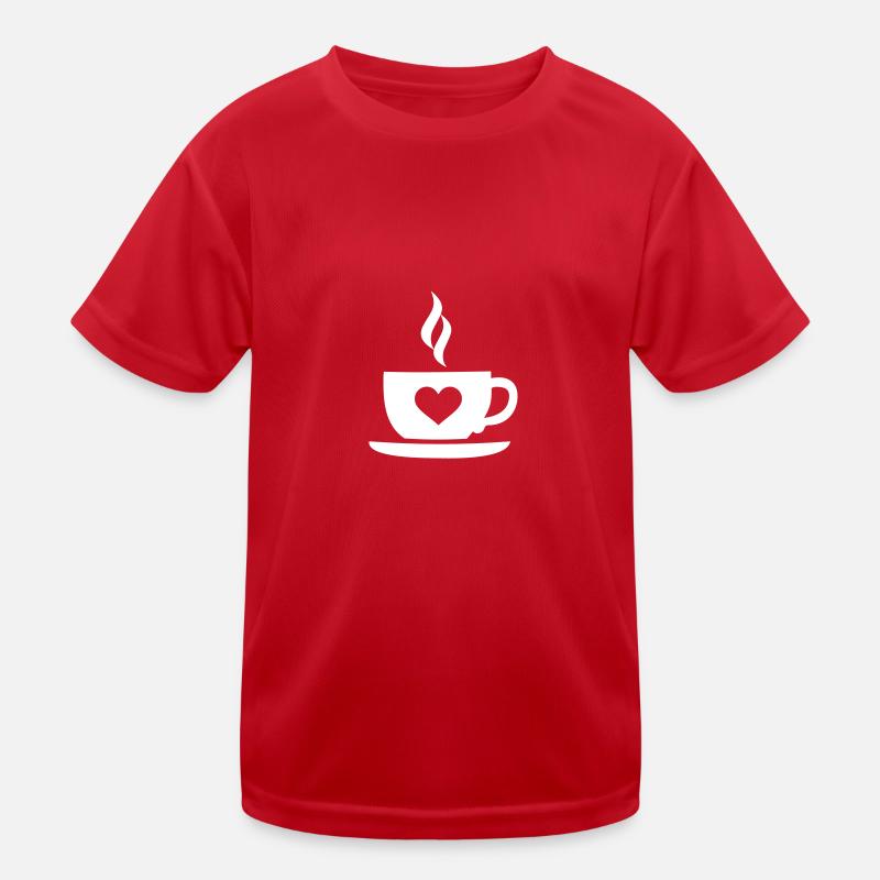 Kaffee Kinder Funktions-T-Shirt