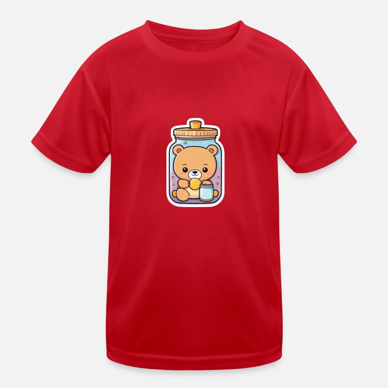 Ours mignon dans un bocal T-shirt sport Enfant