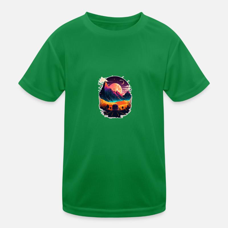 Cyber-Berge Kinder Funktions-T-Shirt