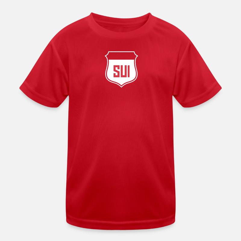 Schweiz Kinder Funktions-T-Shirt