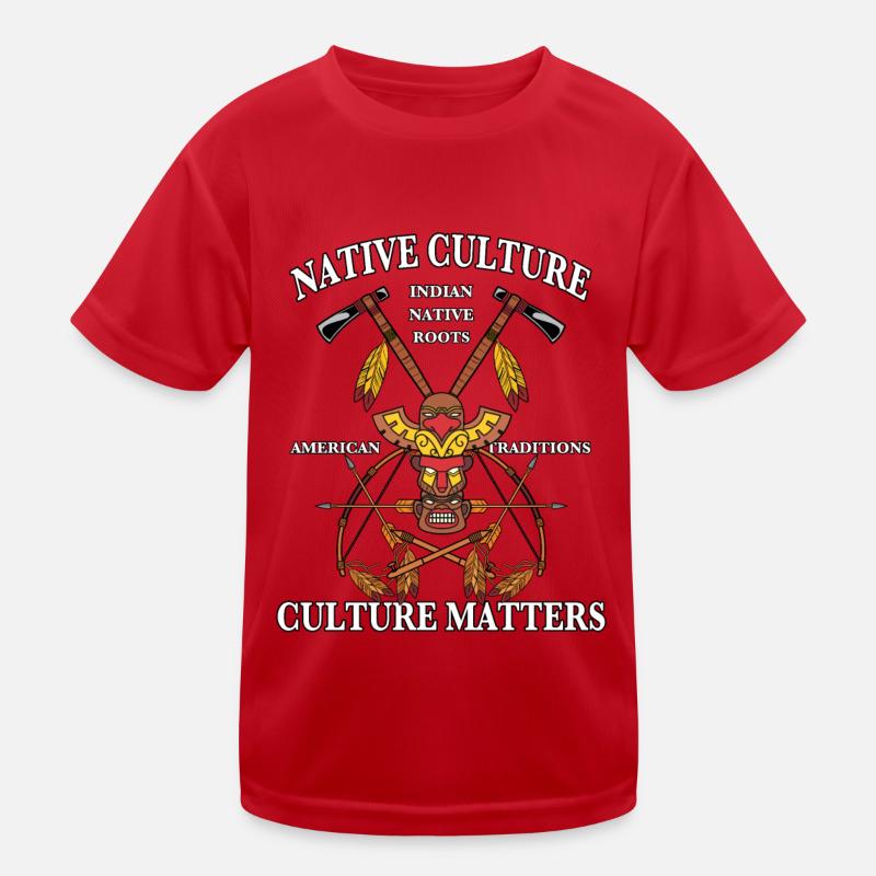 Coiffe indienne avec arc et flèches T-shirt sport Enfant