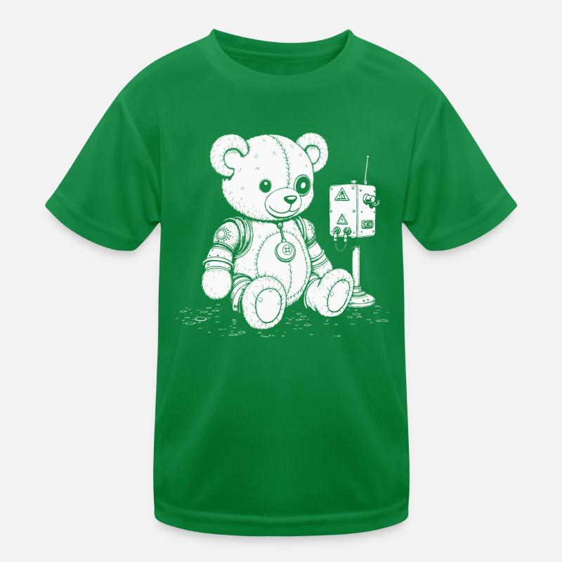 Cyber Bär Kinder Funktions-T-Shirt