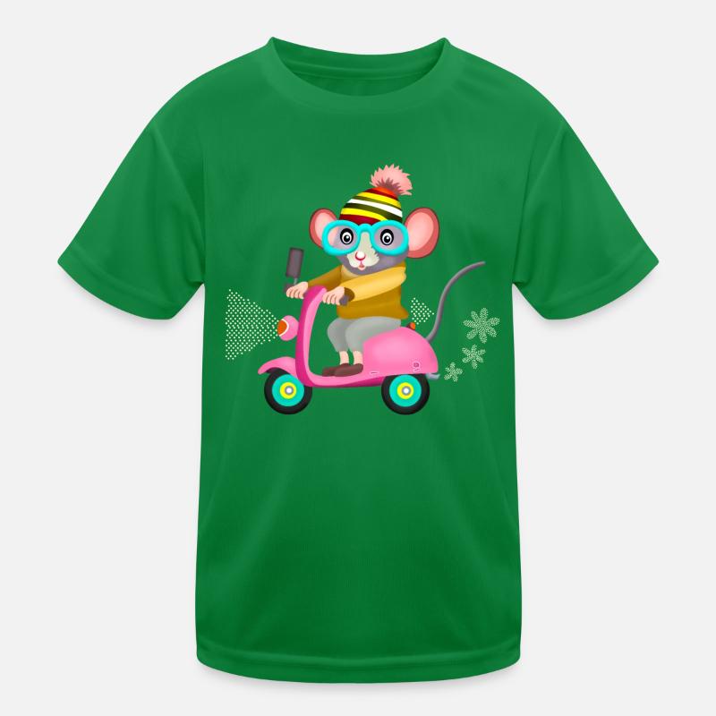 auf Roller Kinder Funktions-T-Shirt