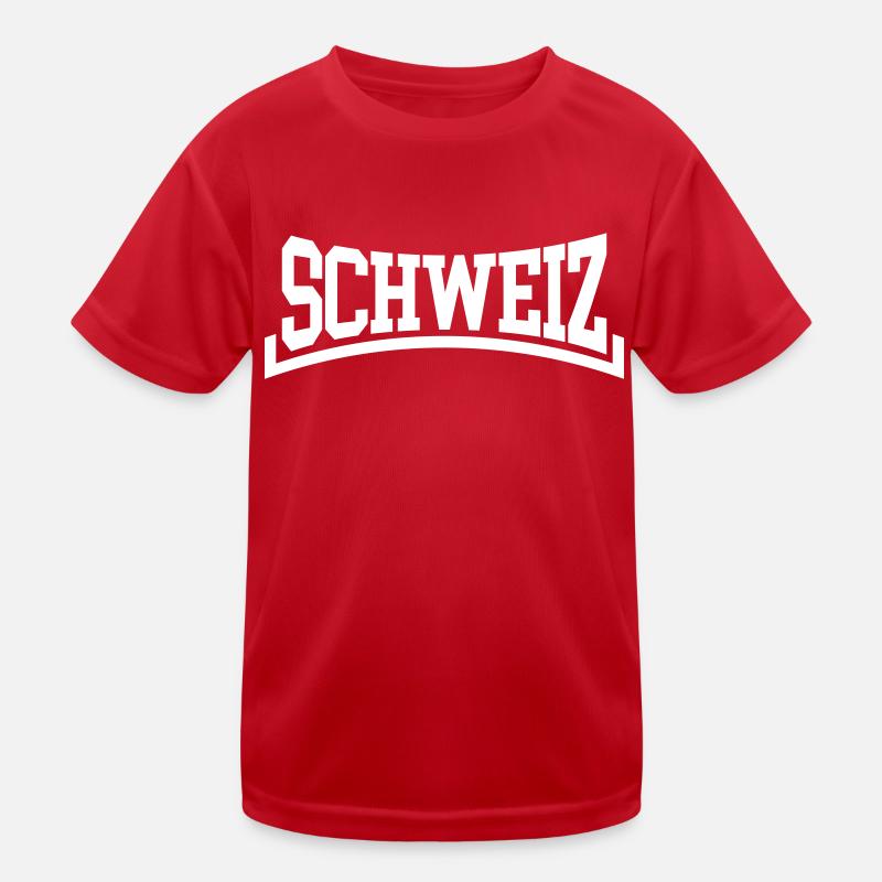 Schweiz Kinder Funktions-T-Shirt