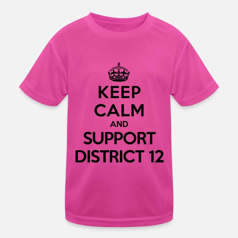 Keep calm and support District 12 (Hunger Games) T-shirt sport Enfant