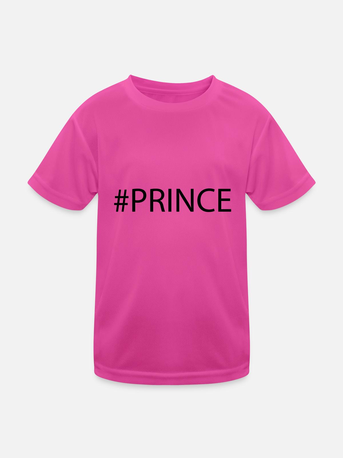 Prince - Kids Functional T-Shirt - neon pink - Front