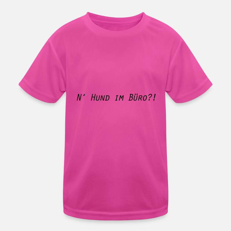 Chien au bureau T-shirt sport Enfant