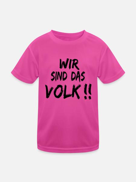 We are the people - Kids Functional T-Shirt - neon pink - Front