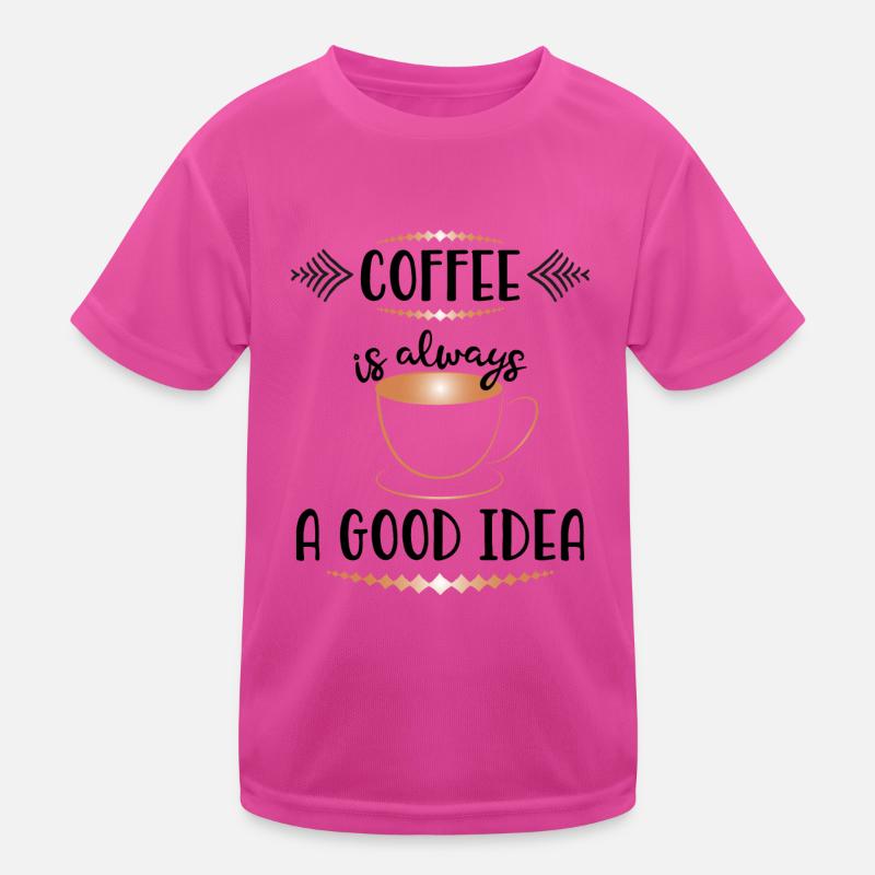 Kaffee Kinder Funktions-T-Shirt