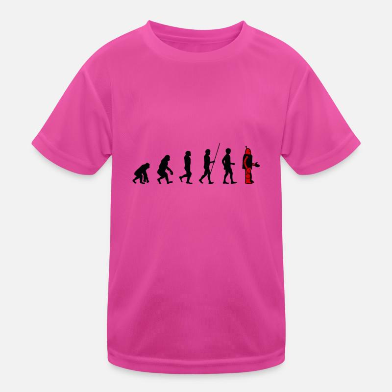 Evolution - Roboter Kinder Funktions-T-Shirt